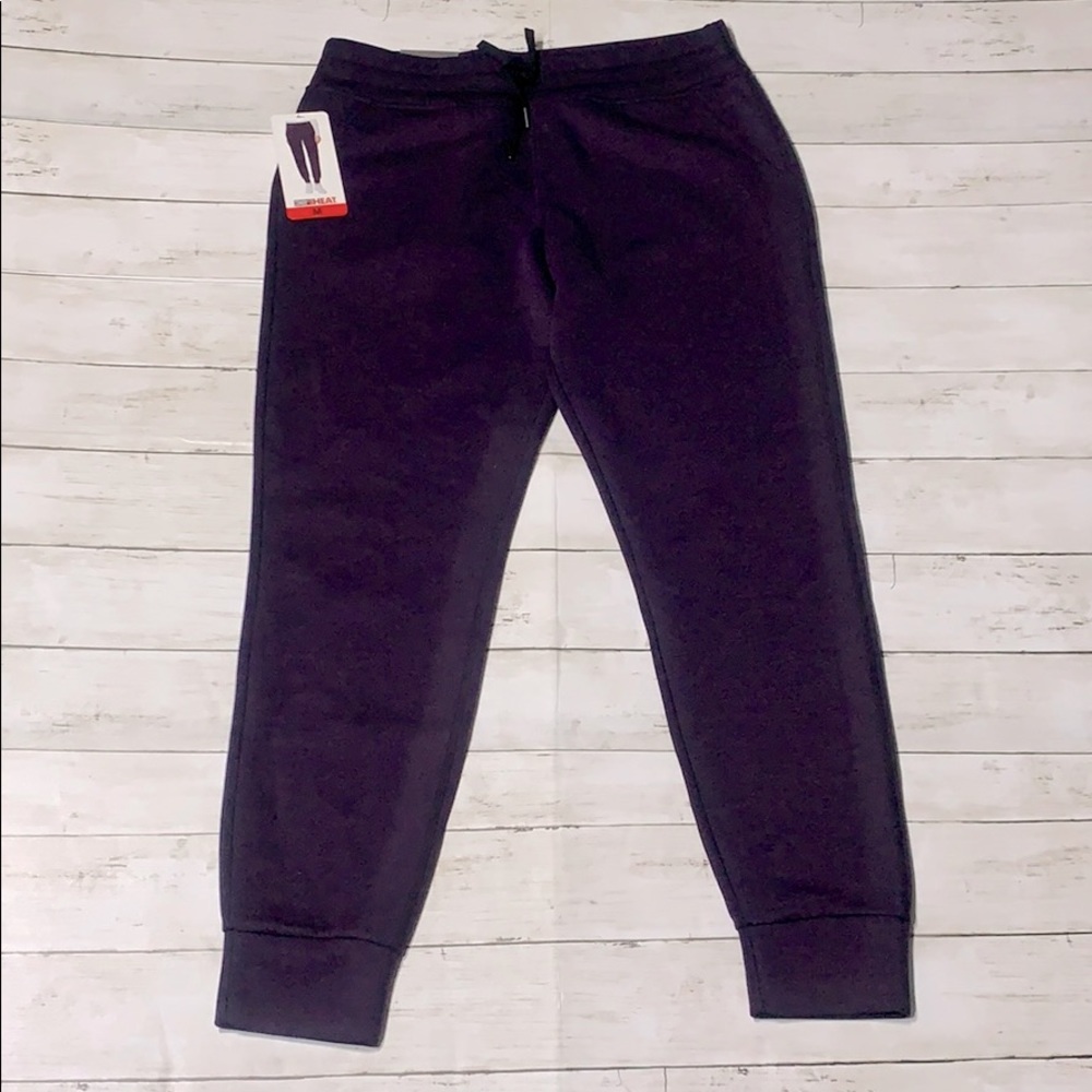 NWT 32° HEAT purple drawstring joggers size medium - Picture 1 of 6